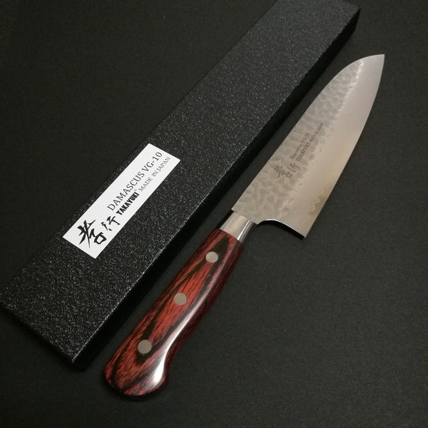 Sakai Takayuki 33-Layer VG10 Damascus Santoku 180mm (7.1")-Japan Knife Shop