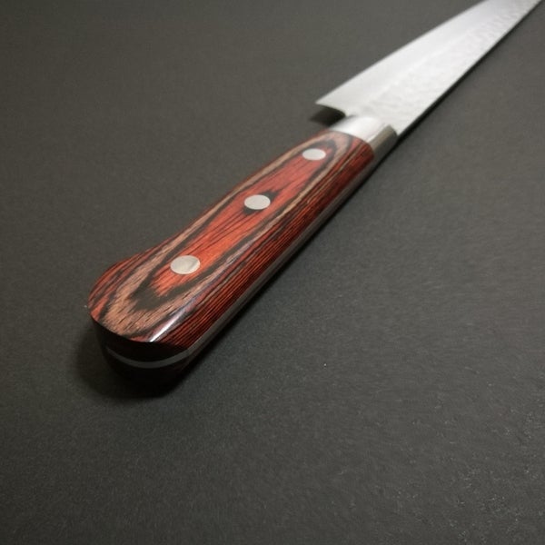 Sakai Takayuki 33 Layer Hammered Damascus Sujihiki 240mm (9.4