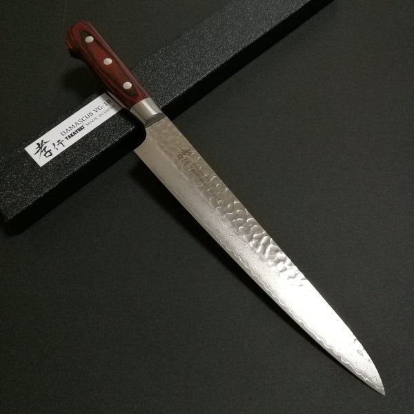 Sakai Takayuki 33 Layer Hammered Damascus Sujihiki 240mm (9.4