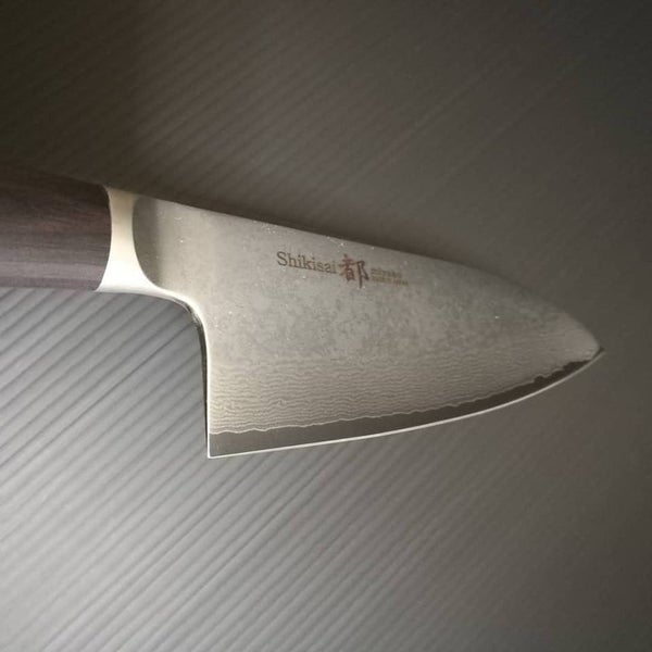 Shikisai MIYAKO 33 Layer Damascus Deba Knife 165mm