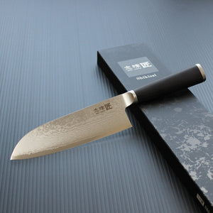 Shikisai MIYAKO 33 Layer Damascus Santoku Knife 165mm