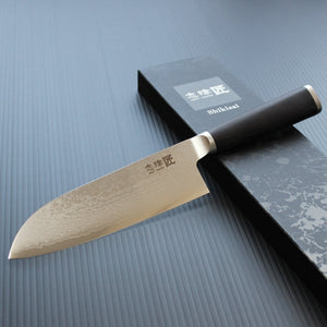 Shikisai MIYAKO 33 Layer Damascus Santoku Knife 165mm