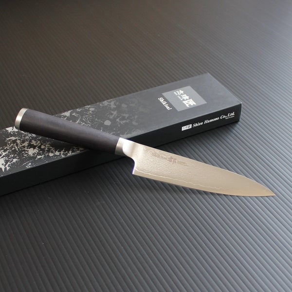 Shikisai MIYAKO 33 Layer Damascus Utility Knife (Petty) 130mm