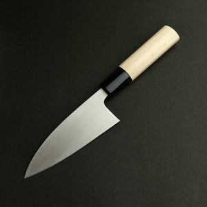 TOJIRO FUJITORA MV Stainless Deba Knife Wood Handle 105mm-Japan Knife Shop
