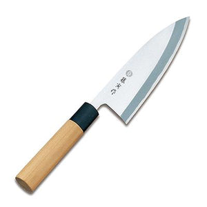 TOJIRO FUJITORA MV Stainless Deba Knife Wood Handle 150mm-Japan Knife Shop