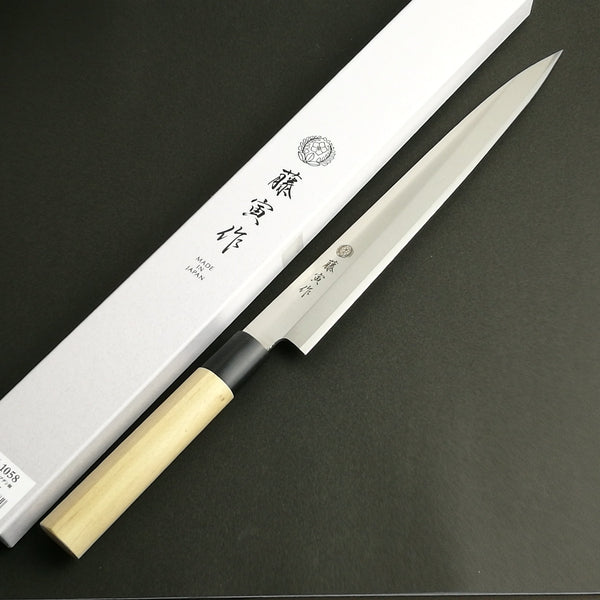 TOJIRO FUJITORA MV Stainless Yanagiba Knife Wood Handle 210mm